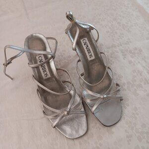 Caparros Silver Strapy Sandals